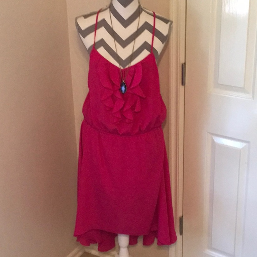 Sexy Hot Pink Bisou Bisou Dress